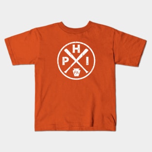 Philadelphia PA Keystone Philly Minimalist Baseball PHI City Fan Favorite Kids T-Shirt